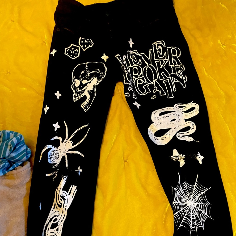 Never broke again nba young boy jeans brand new